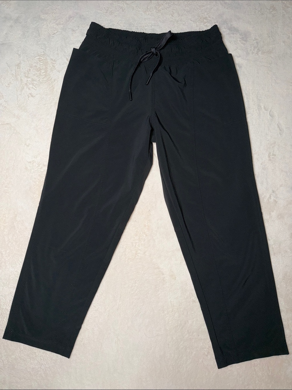 prAna Midtown Capri Jogger Black Women’s Small EUC Lightweight Hiking Travel